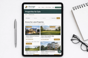 Real estate website project screenshot