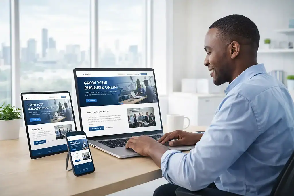 Affordable web designer in Nairobi for small businesses with responsive website design