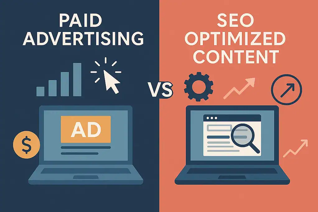 SEO vs Google Ads in Kenya comparison showing organic and paid search differences