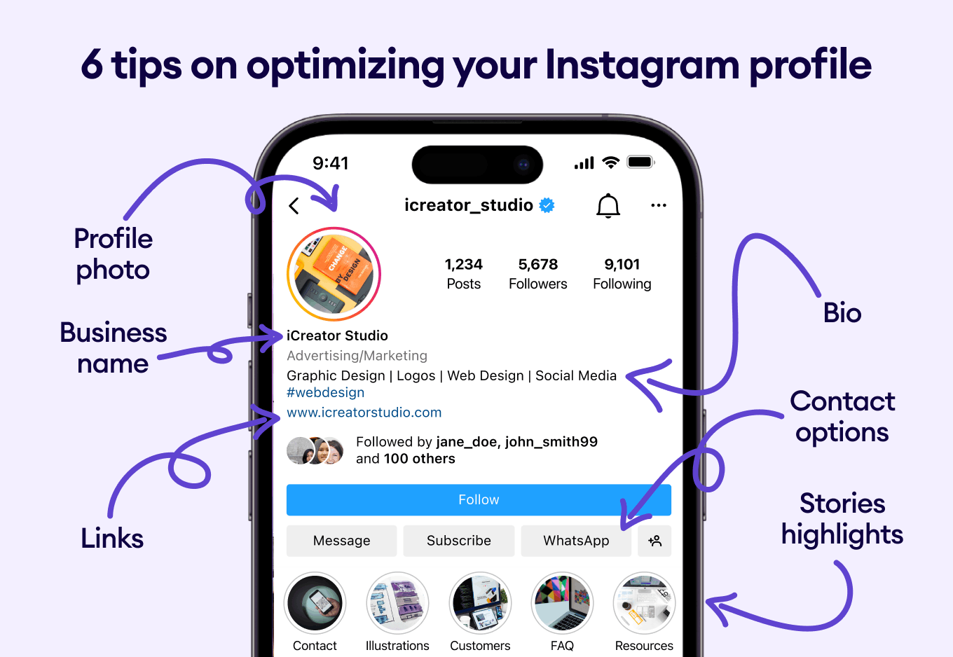 Instagram business profile optimisation steps for a Kenyan business