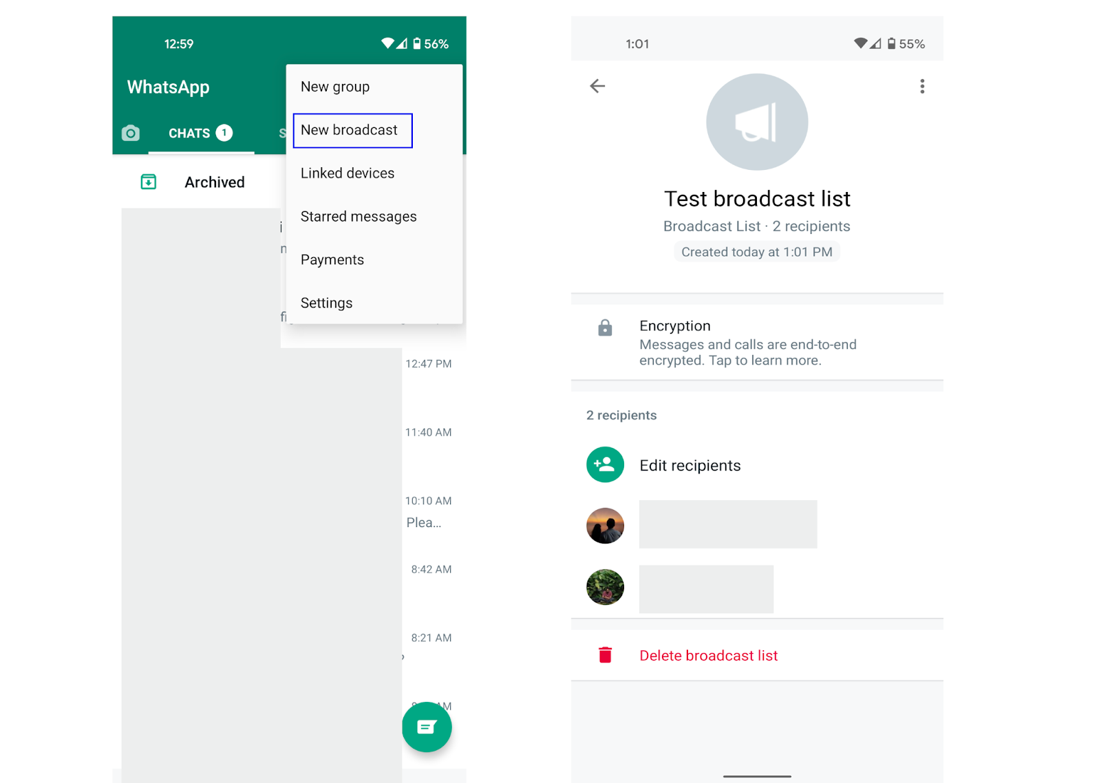 WhatsApp Business broadcast message and catalogue features helping a Kenyan business manage customer enquiries