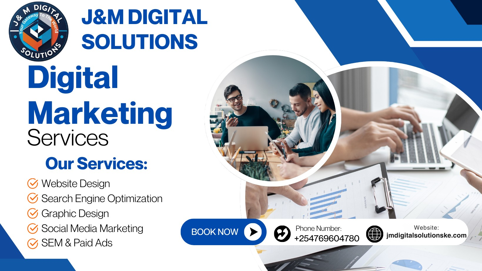 Digital marketing services cover photo by J&M Digital Solutions