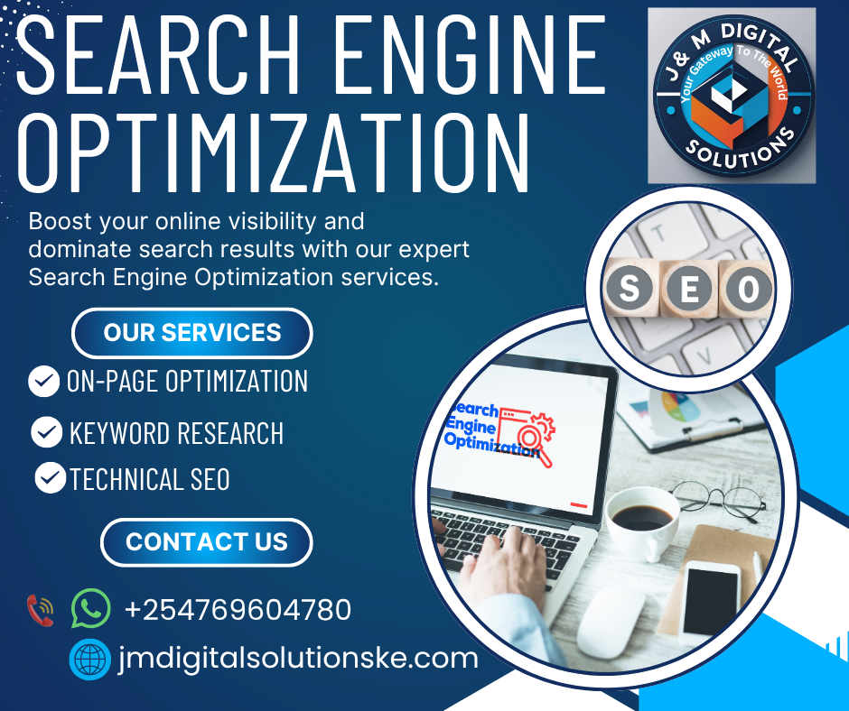 Search engine optimization service poster by J&M Digital Solutions