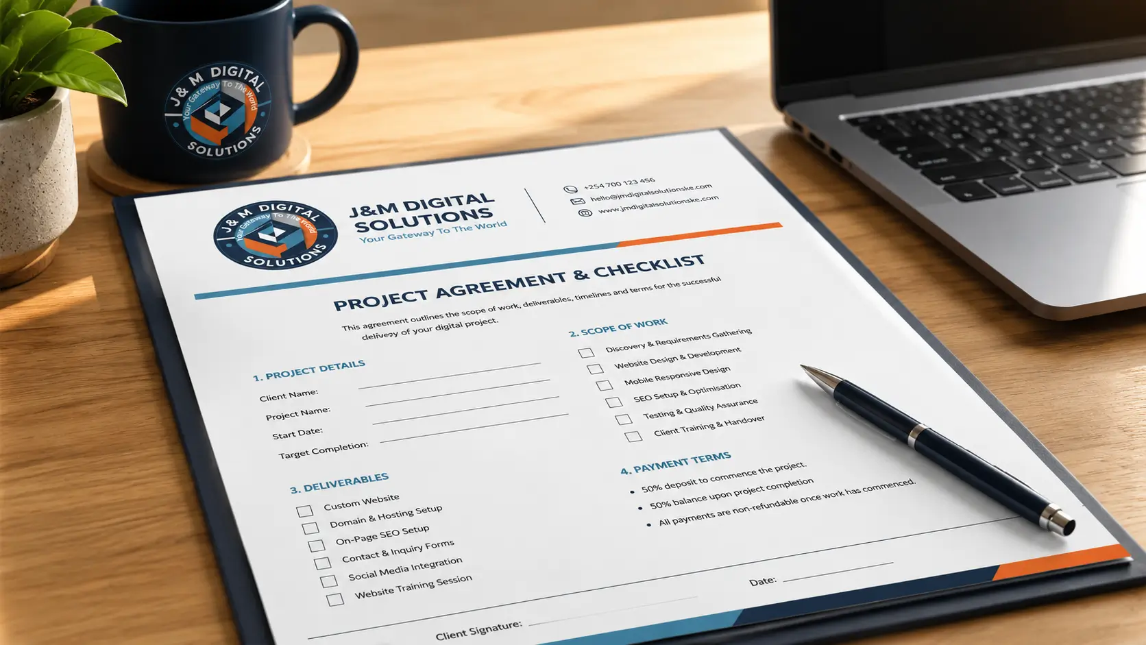 Contract and invoice checklist for hiring a graphic designer in Kenya, highlighting hidden costs to avoid